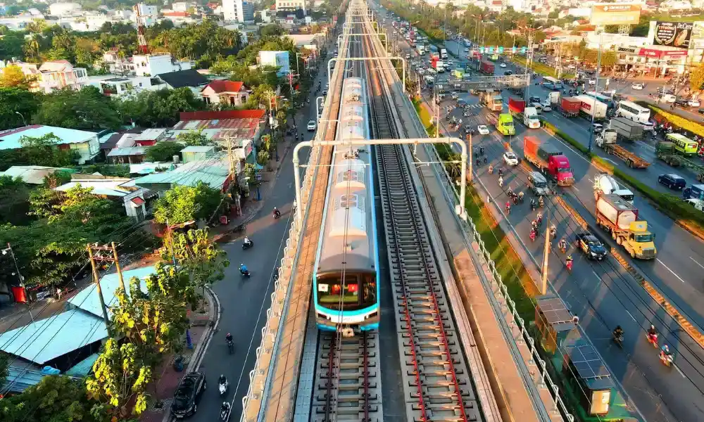 A paisagem do trem
